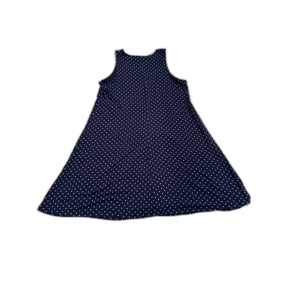 Old Navy Navy White Polka Dot Sleeveless Swing Dress Size XL - Picture 2 of 6